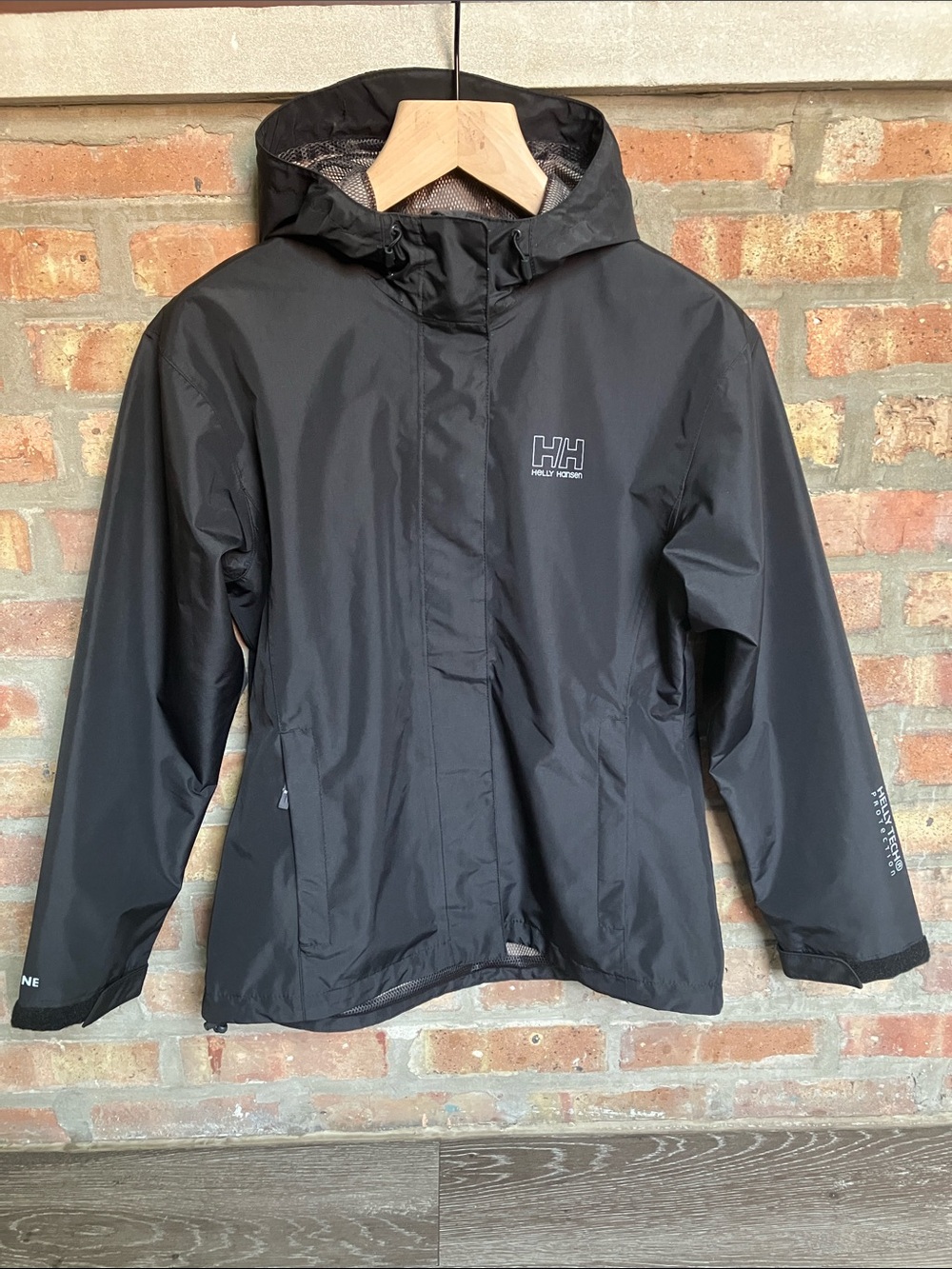Helly Hansen Black Hooded Waterproof Shell Jacket